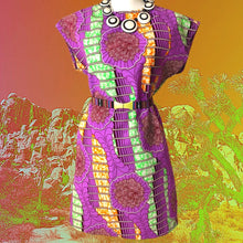 Load image into Gallery viewer, The Sunny Summer Sunday Dress- Purple Sea
