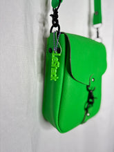 Load image into Gallery viewer, Neon Green Flap Crossbody Bag
