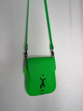 Load image into Gallery viewer, Neon Green Flap Crossbody Bag
