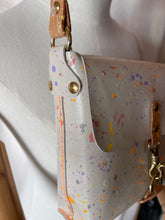 Load image into Gallery viewer, Pastel Splatter Leather Square Flap Shoulder Bag
