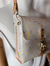 Load image into Gallery viewer, Pastel Splatter Leather Square Flap Shoulder Bag
