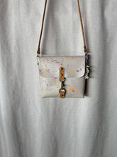 Load image into Gallery viewer, Pastel Splatter Leather Square Flap Shoulder Bag
