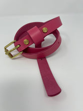 Load image into Gallery viewer, Le Belt 3/4&quot; Classic Leather Belt - Bright Pink - Last One!
