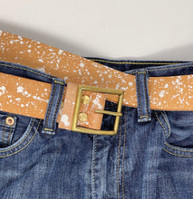 Load image into Gallery viewer, 1.5&quot; Splatter Leather Hipster Belt - Pick Your Size and Leather Style
