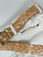 Load image into Gallery viewer, 1.5&quot; Splatter Leather Hipster Belt - Pick Your Size and Leather Style
