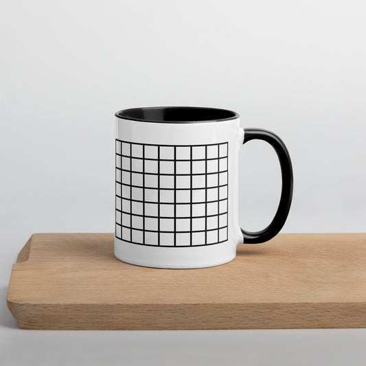 Grid Mug with Color Inside