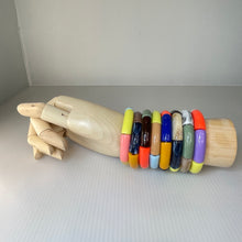 Load image into Gallery viewer, Stretchy Acrylic Bamboo Bead Bracelet
