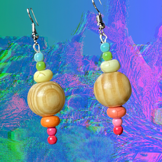 Pastel Rainbow Earrings